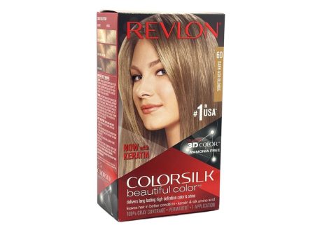 Revlon ColorSilk Beautiful Permanent Hair Color, 60 Dark Ash Blonde, 1 Count For Discount