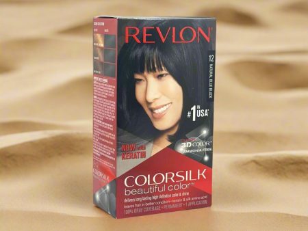 Revlon 3D color Gel Colorsilk- Natural Blue Black N12 8oz Online