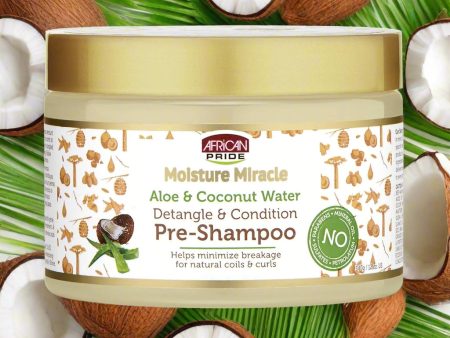 African Pride Moisture Miracle Aloe & Coco Pre-Shampoo 12 oz Online now