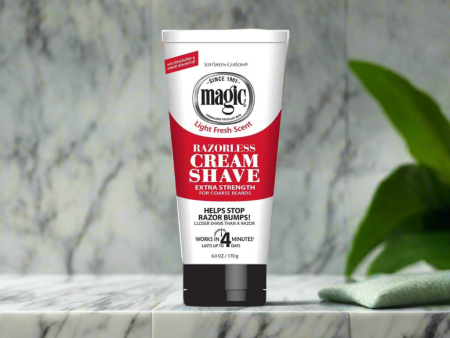 Magic Razorless Cream Shave Extra Strength 6 oz Red Supply