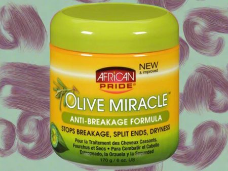 African Pride Olive Miracle ANTI-BREAKAGE CRÈME 6 oz Online now