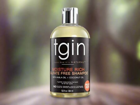 TGIN Moisture Rich Sulfate Free Shampoo with Amla and Coconut -13 fl oz Online now