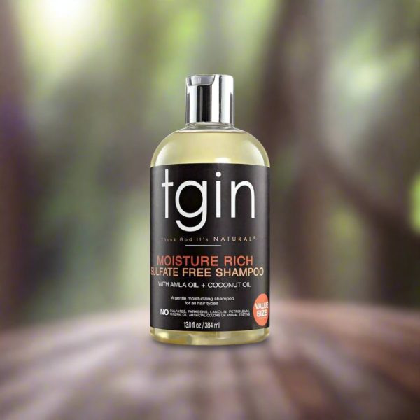 TGIN Moisture Rich Sulfate Free Shampoo with Amla and Coconut -13 fl oz Online now