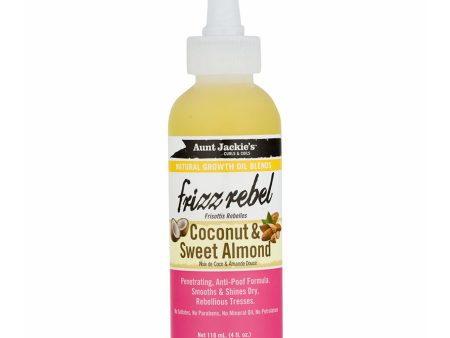 Aunt Jackies Growth Oil Frizz Rebel Coconut & Sweet Almond 4 oz Online now