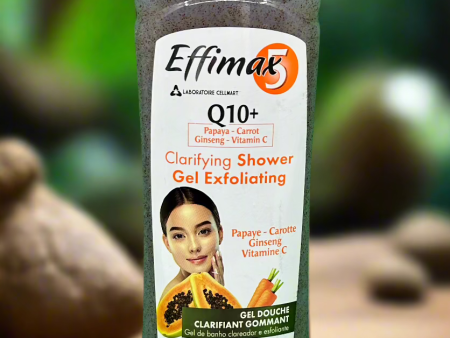 Effimax5 Q10 Clarifying Shower Gel Exfoliating 600ml Online now