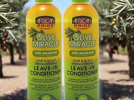 African Pride Olive Miracle LEAVE-IN Conditioner 12 oz Fashion