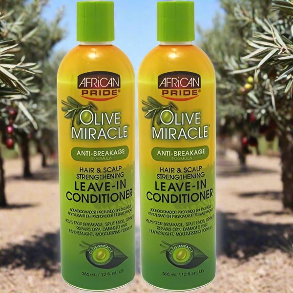 African Pride Olive Miracle LEAVE-IN Conditioner 12 oz Fashion