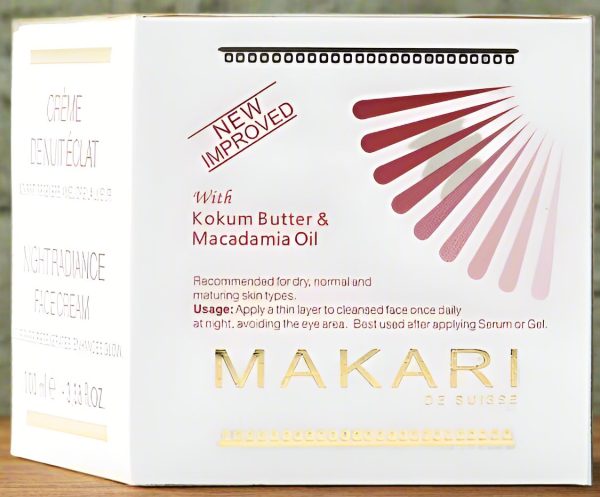 Makari Night Radiance Face Cream w  Kokum Butter & Macadamia 3.35oz 100 ml Sale