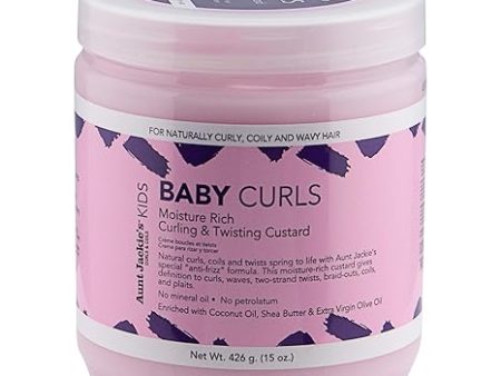 Aunt Jackies Baby Girl Curls Curling & Twisting Custard 15 oz Hot on Sale