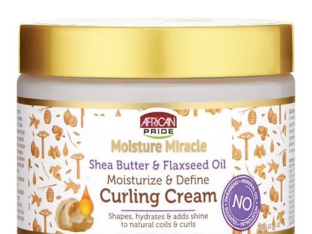 African Pride Moisture Miracle Shea & Flaxseed Oil Curling Cream 12oz Discount