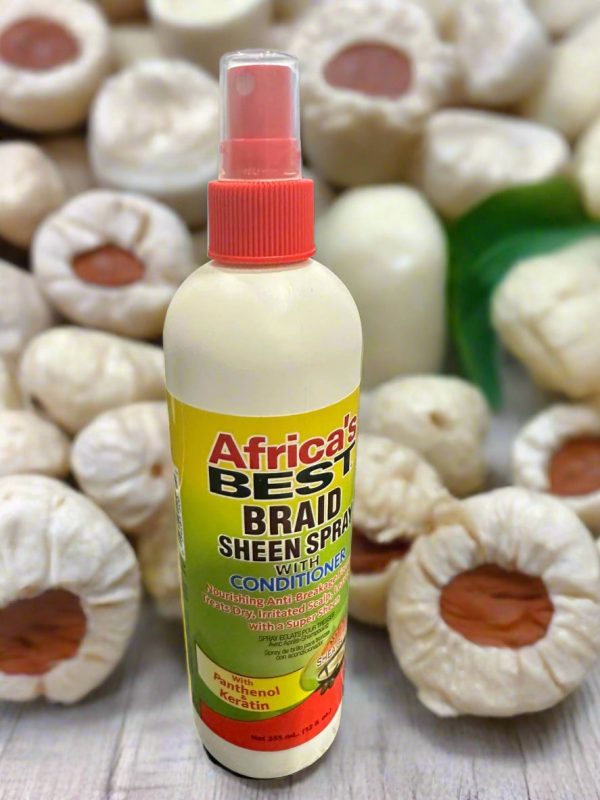 Africa s Best Braid Sheen Spray With Conditioner, 12 OZ on Sale