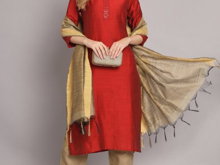 Kalini Embroidered Sequinned Kurta with Trousers & With Dupatta Cheap