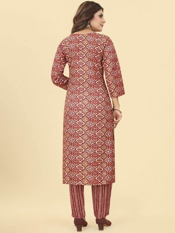 Kalini Ethnic Motif Printed Kurta With Trousers Supply