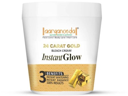 Aaryanveda 24 Carat Gold Bleach Cream Hot on Sale