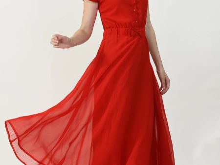 Women s Red Red Ggt Dress With Shantoon Lining - G & A Apparels Hot on Sale