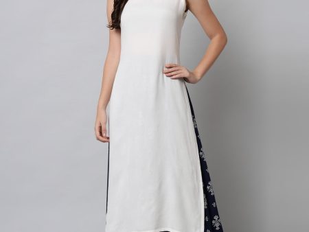 Kalini Women White Ethnic Motifs Kurta with Skirt Supply