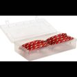 Afast Bridal Wedding & Party Fashionable Colorful Glass Bangle Kada Set, Pack Of 16 - Red Fashion