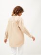 Lyush Women Beige Poplin Oversize Shirt Online now