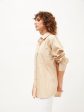 Lyush Women Beige Poplin Oversize Shirt Online now