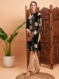 Lyush Women Black & Beige Hair Wool Straight Kurta on Sale