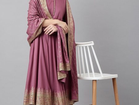 Khushal K Ethnic Motifs Printed Kurta with Palazzos & With Dupatta on Sale