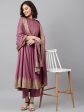 Khushal K Ethnic Motifs Printed Kurta with Palazzos & With Dupatta on Sale