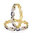 Gold-Plated Alloy Enamel Coated Ad Peacock Bangle Set - The Pari Sale