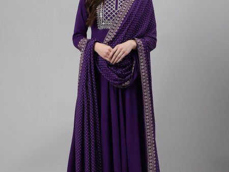 Khushal K Ethnic Motifs Embroidered Sequined Kurta with Palazzos & Dupatta Fashion