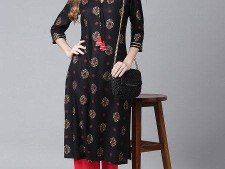 Khushal K Ethnic Motifs Printed Kurta with Trousers For Sale