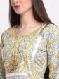 Kalini Women Yellow Ethnic Motifs Printed Pure Cotton Kurta with Trousers & With Online now