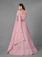 Myra Pink Heavy Embroidered Soft Net bridal Lehenga Online