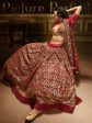 Myra Maroon Embroidered Net Lehenga Online Hot Sale