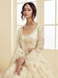 Myra Trendy Off White Heavy Embroidered Net Bridal Lehenga Online now