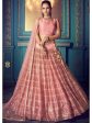 Myra Pink Heavy Embroidered Net Lehenga Online Hot Sale