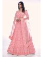 Myra Pink Soft Net Embroidered Designer Lehenga Choli on Sale