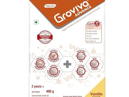 Groviva Advance High Protein Enteral Feed Child Formula Powder - Vanilla Flavor Online Sale