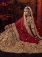 Myra Red Heavy Embroidered Bridal Designer Lehenga Supply