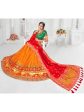 Myra Multicolour Jaquard Silk Designer Lehenga For Girls For Discount