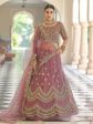 Myra Mauve Net Embroidered Lehenga Online Sale