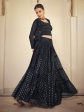 Myra Navy Blue georgette Designer Suit Sale