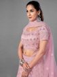 Myra Pink Heavy Embroidered Soft Net Bridal Beautiful Lehenga Online