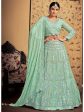 Myra Pista Georgette Heavy Embroidered Designer Lehenga Sale