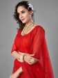 Myra Red Heavy Embroidered Art Silk Bridal Lehenga Sale