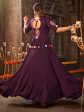 Myra Purple Viscose Rayon Embroidered Designer Navratri Special Lehenga Online Sale