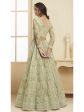 Myra Mint Green Heavy Embroidered Net bridal Lehenga Online now