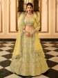 Myra Traditional Yellow Organza Embroidered Lehenga Choli Online Sale