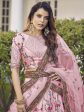 Myra Pink Silk Heavy Embroidered Lehenga Discount