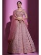 Myra Mauve Georgette Embroidered Designer Lehenga Choli For Cheap