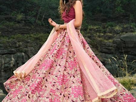 Myra Magenta Pink Embroiderd Net Lehenga Choli Fashion