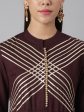 Khushal K Women Brown Floral Printed Kurta with Trousers & With Dupatta Online now